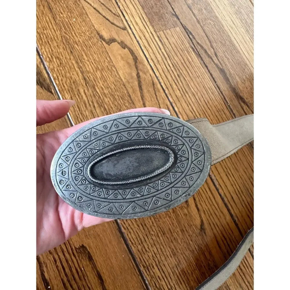 Western Leather Beige Belt 100cm aprox 40” - Picture 4 of 5